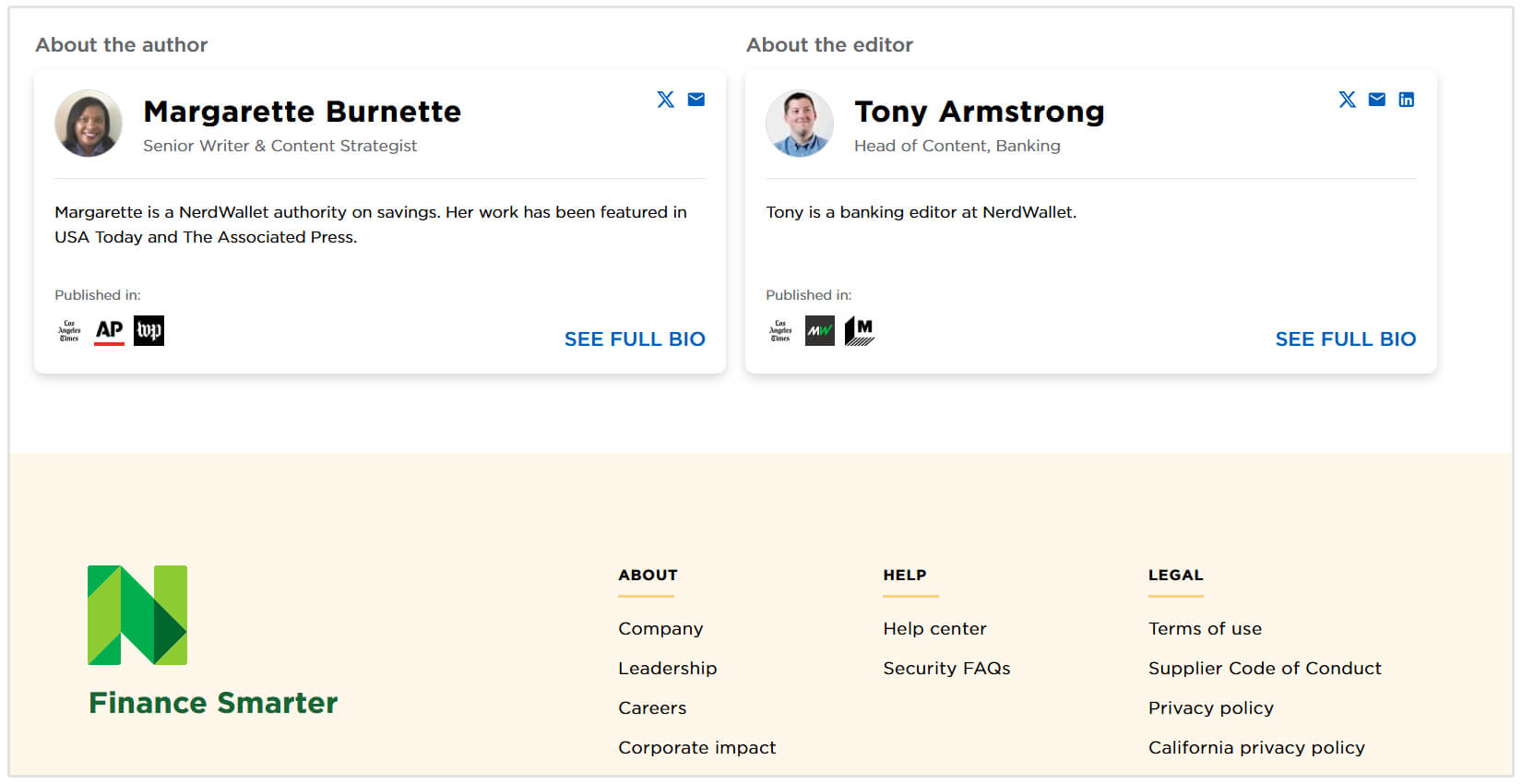 Nerdwallet auteur références